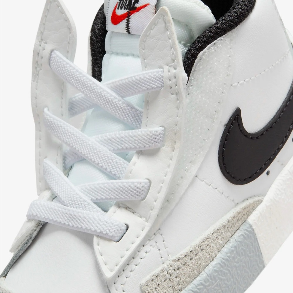 Toddler Nike Blazer White and Black High-Top Sneakers. Size 7